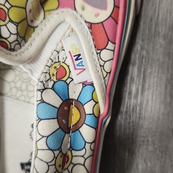 Vans Takashi Murakami Rare Takashipom  Floral Slip-On Sneakers Womens 5 Mens 3.5 - Picture 8 of 9
